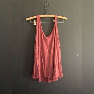 See You Monday Ribbed Burgundy Top